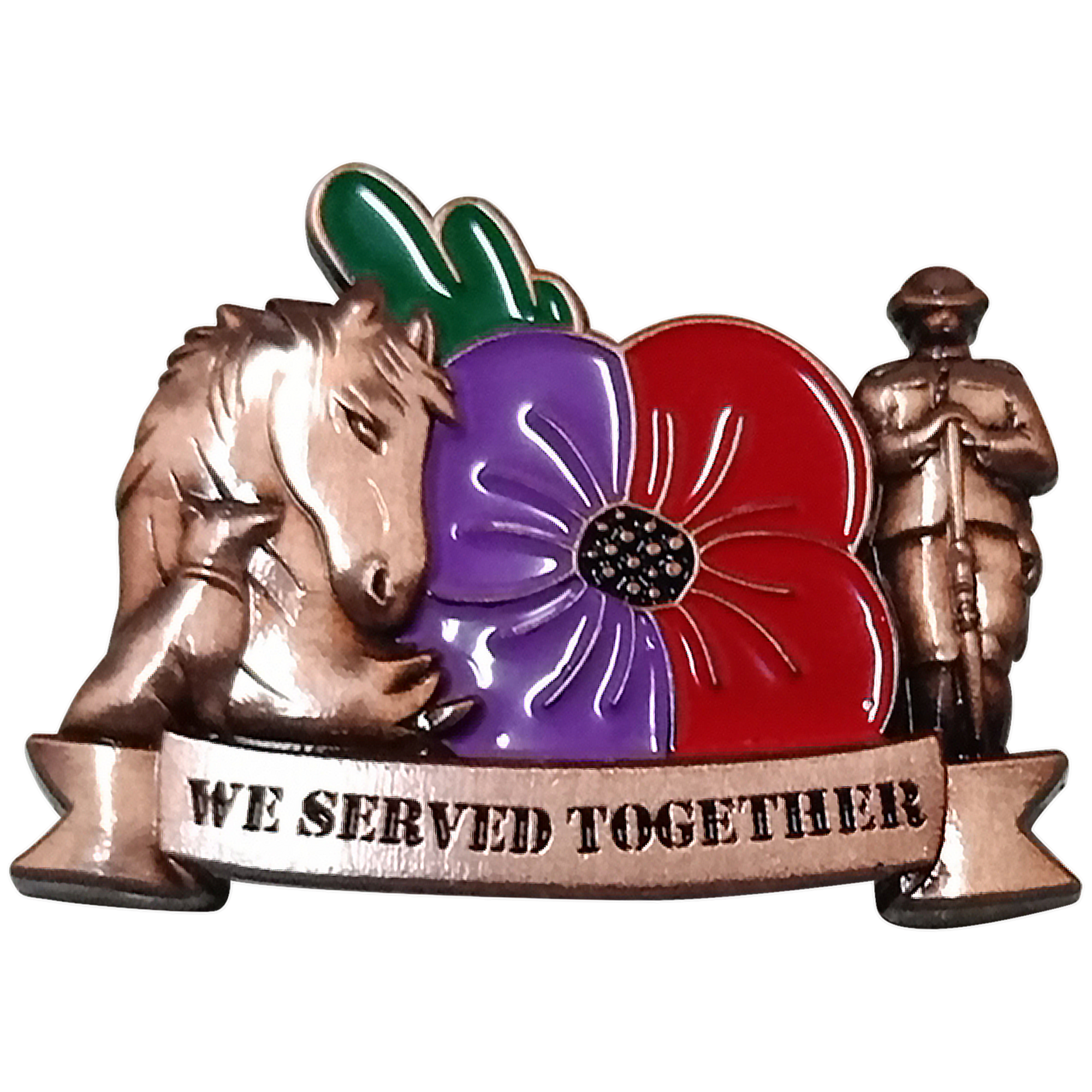 New We Served Together Pin